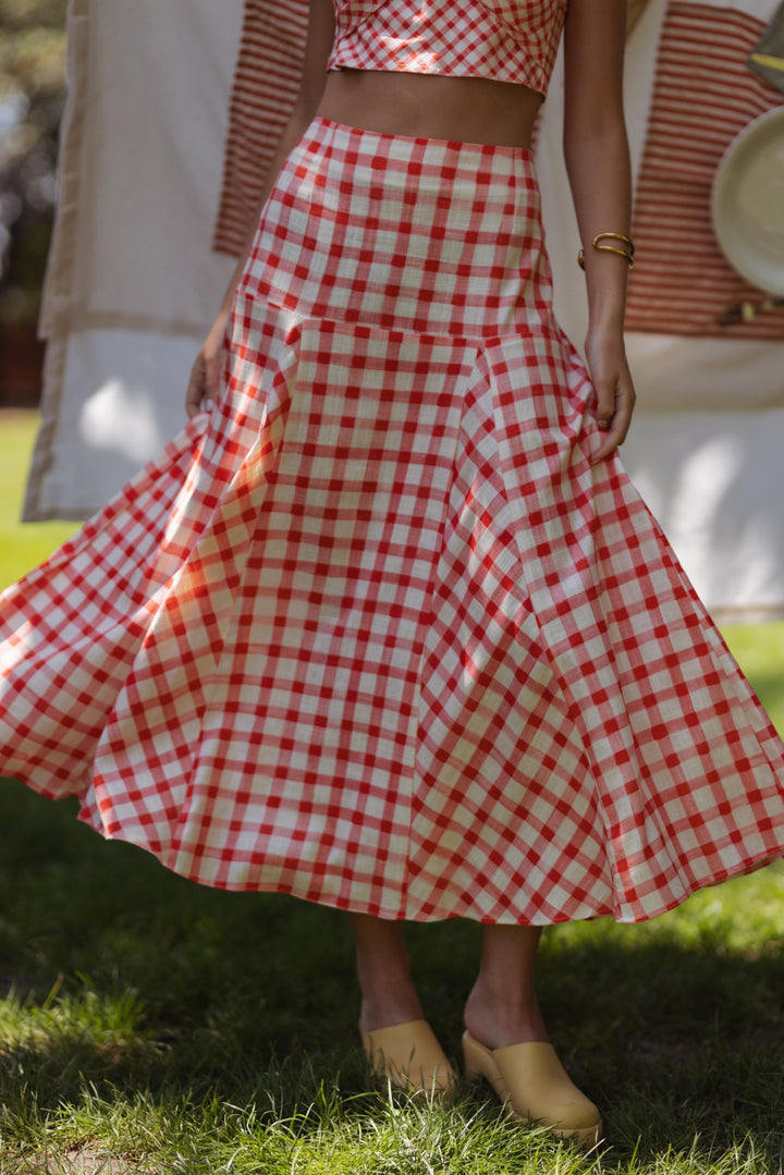Lila | Ruby Checkered Vichy