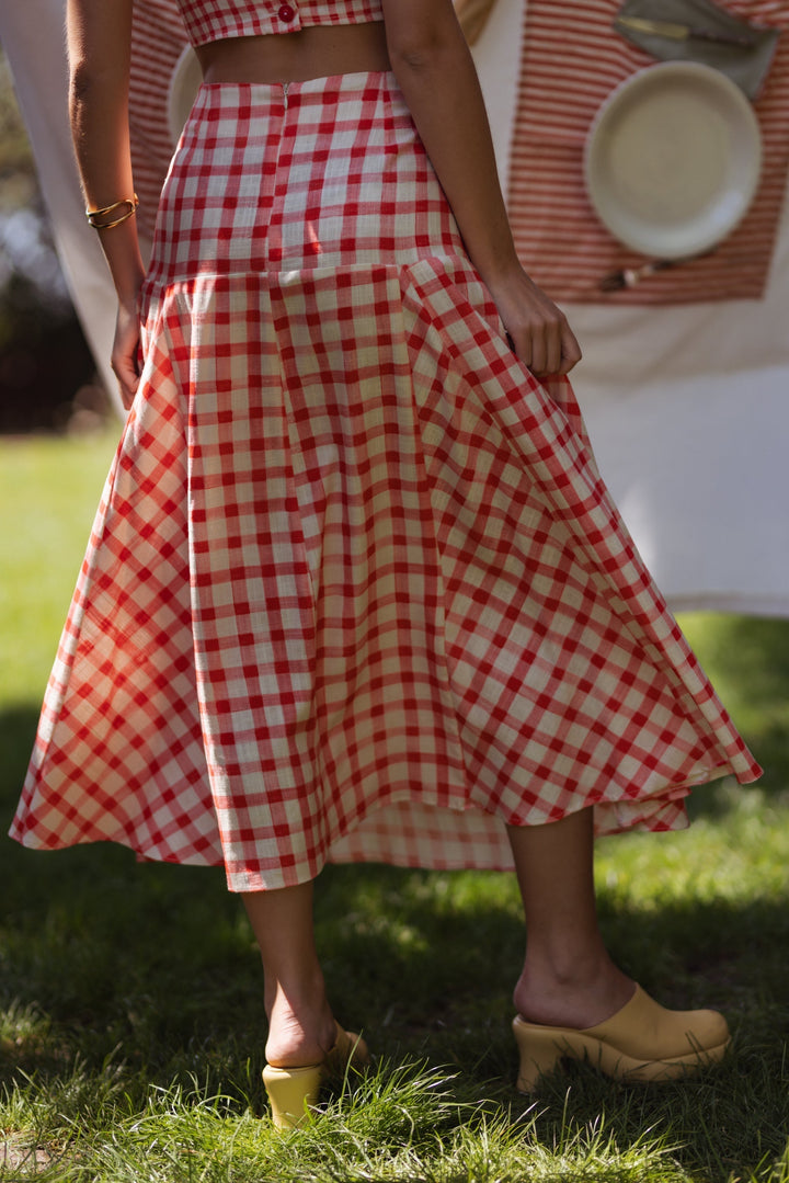 Lila | Ruby Checkered Vichy