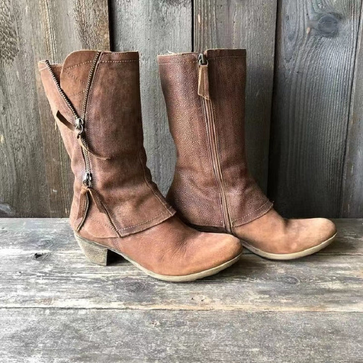 Odette™ | Vintage Mid-Calf Boots