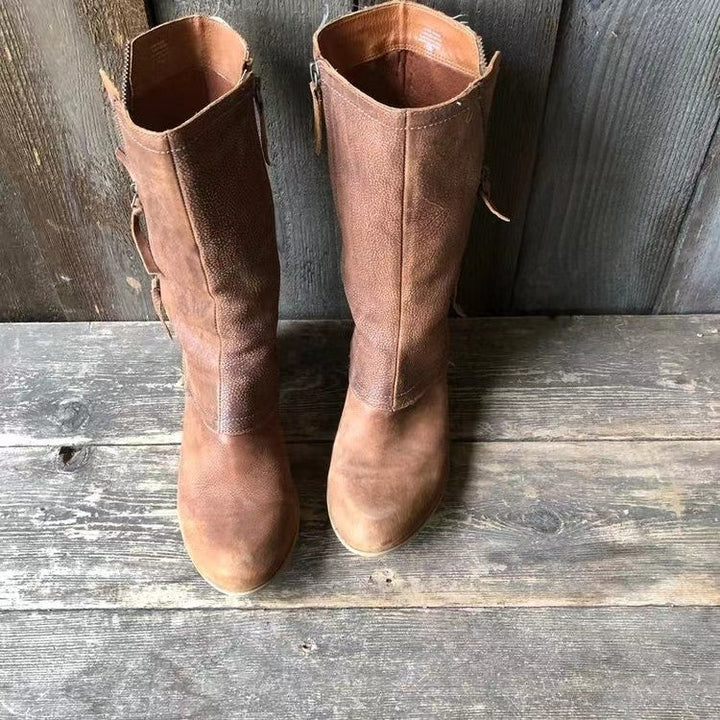 Odette™ | Vintage Mid-Calf Boots