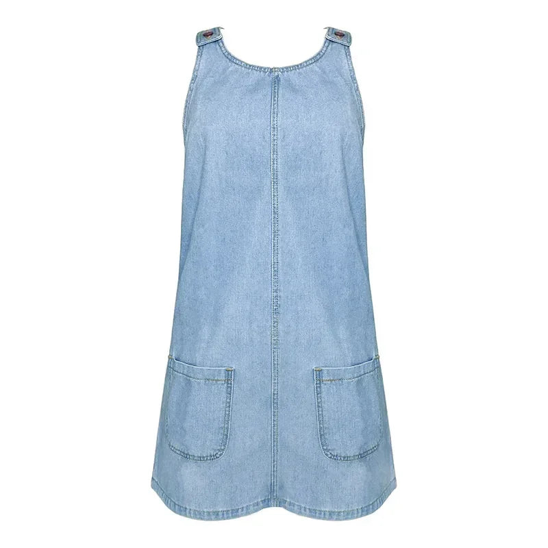 Camille™ | Light‑Denim Summer Dress