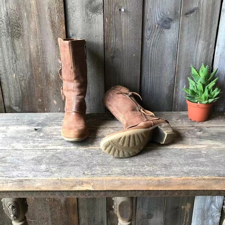 Odette™ | Vintage Mid-Calf Boots
