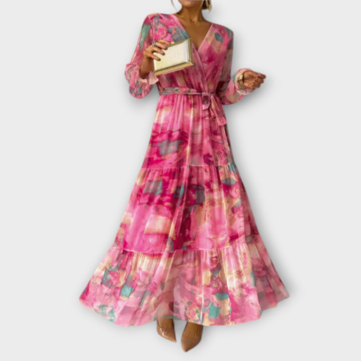 Alessia - Aquarelle Dream Maxi Dress