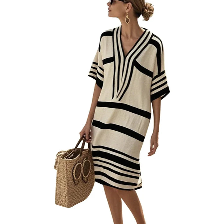 Allison™ | Striped Fluid Dress