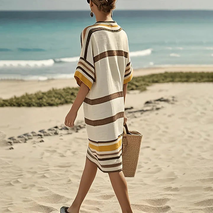Allison™ | Striped Fluid Dress