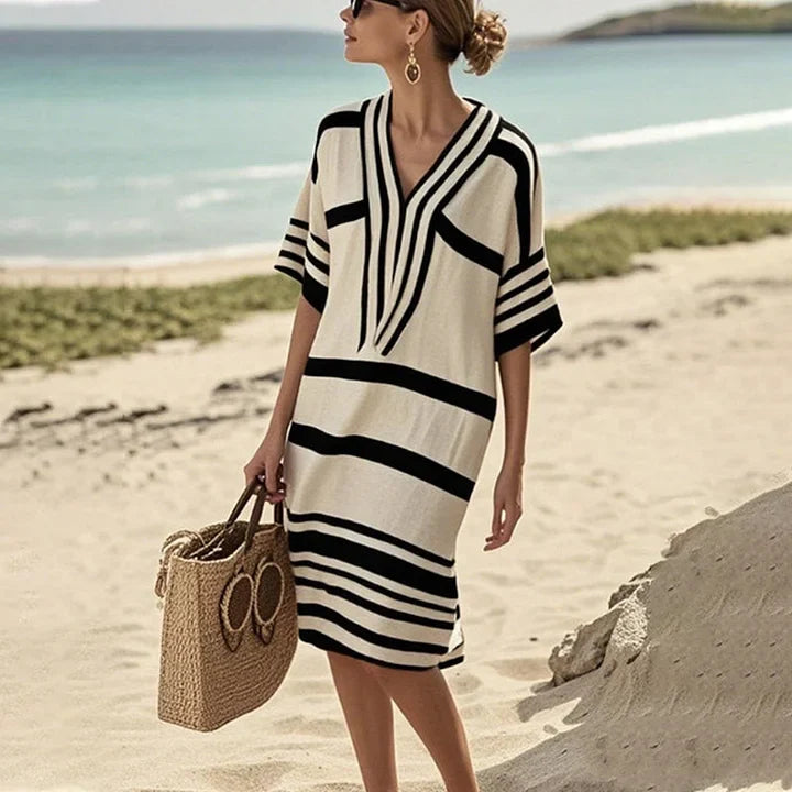 Allison™ | Striped Fluid Dress