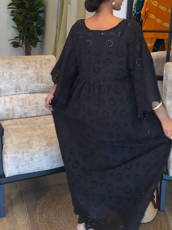 Sylvie™ | Black Lace Midi Dress