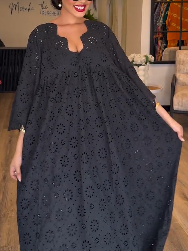 Sylvie™ | Black Lace Midi Dress