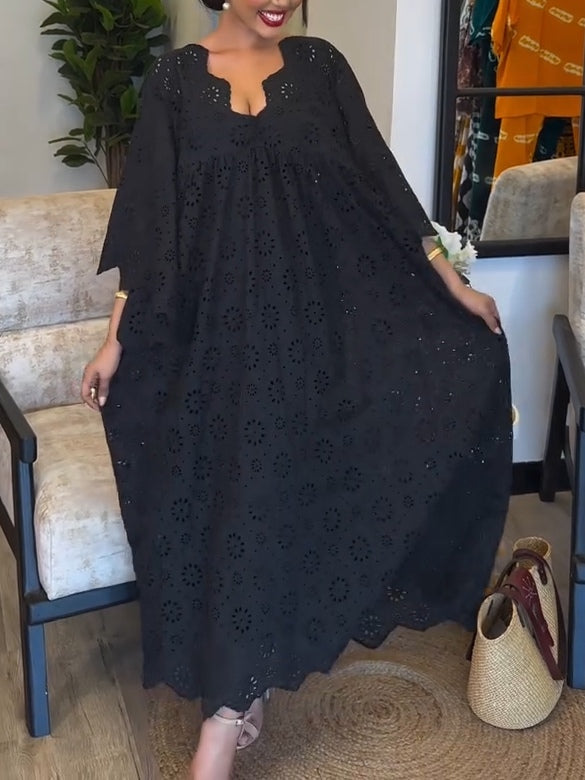 Sylvie™ | Black Lace Midi Dress