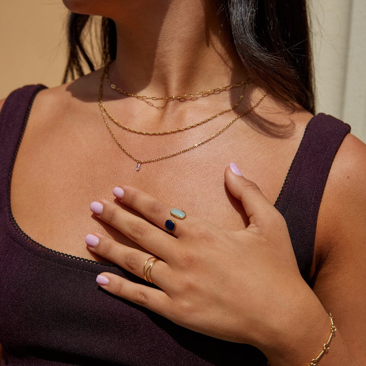 Elvaya™ | Dual Stone Ring