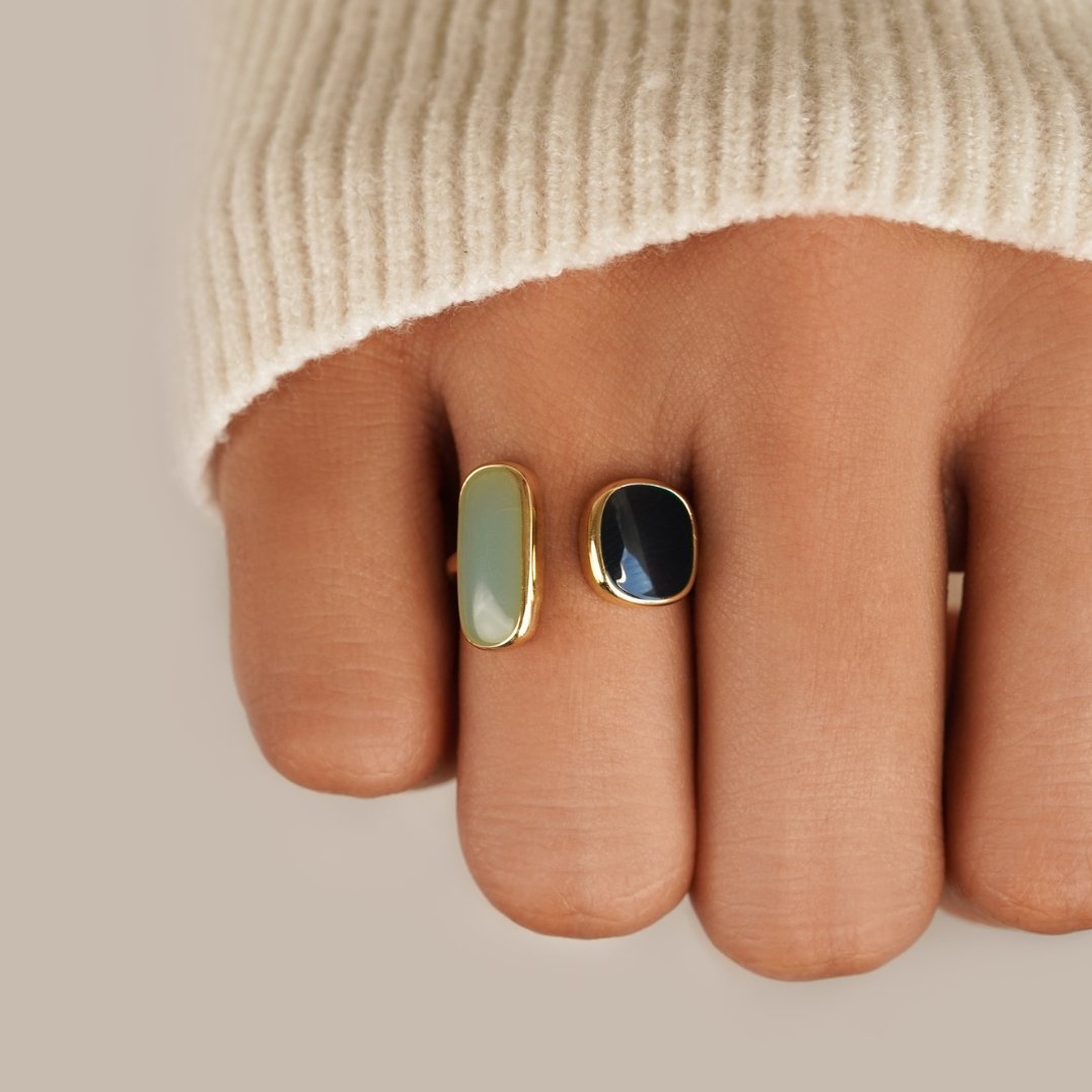 Elvaya™ | Dual Stone Ring
