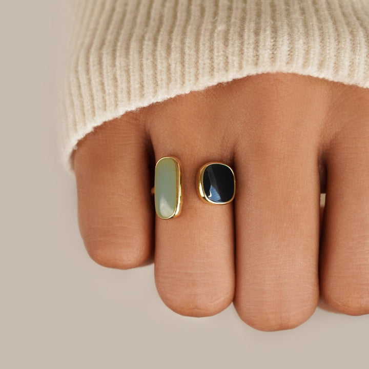 Elvaya™ | Dual Stone Ring