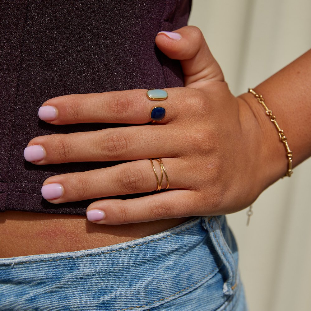Elvaya™ | Dual Stone Ring