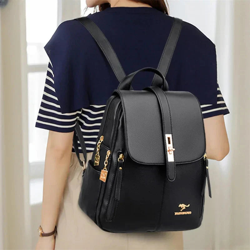 Alisa™ | Elegant Leather Backpack