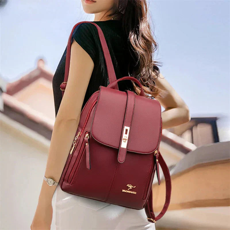 Alisa™ | Elegant Leather Backpack