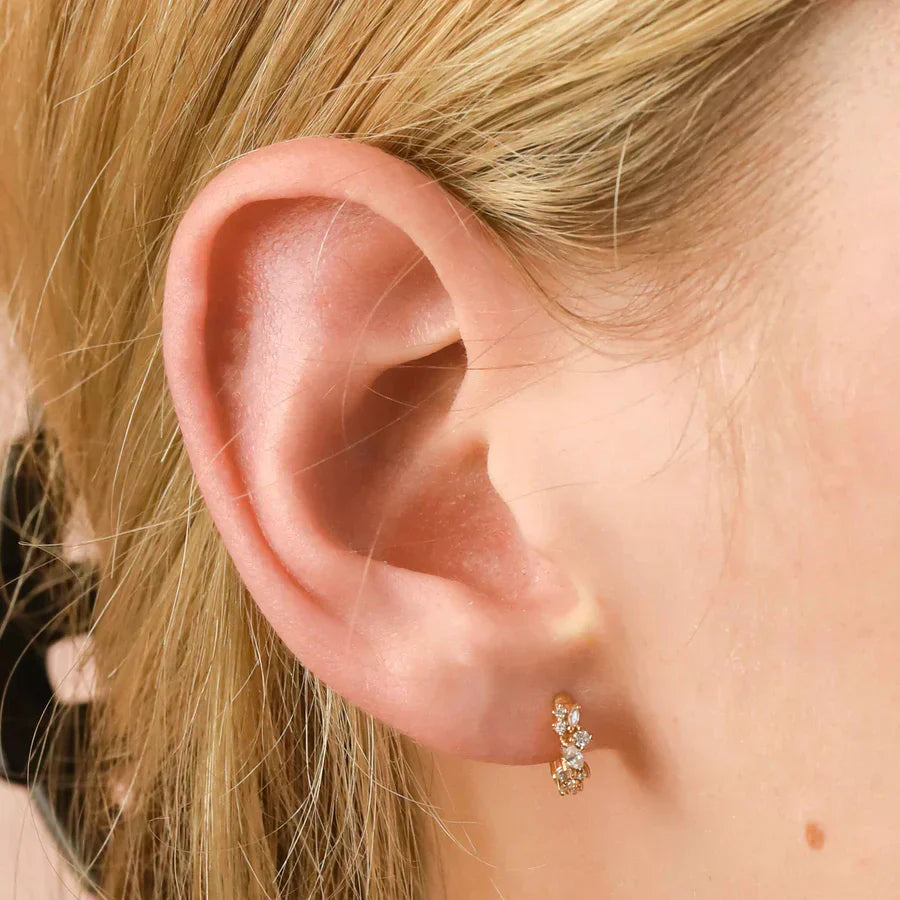 Elodie™ | Crystal Cluster Hoops