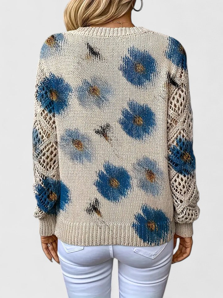 Thalia™ | Openwork Knit Top