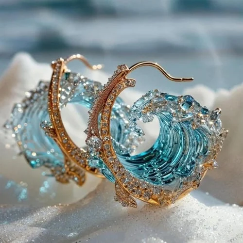 Aliona™ | Ocean Mist Hoops