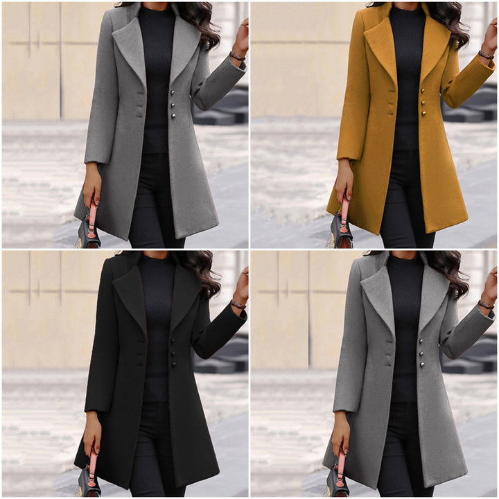 Clara™  | Sleek Buttoned Coat
