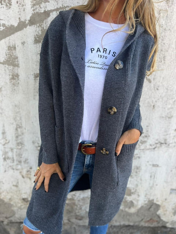 Claudine™ | Hooded Knit Cardigan