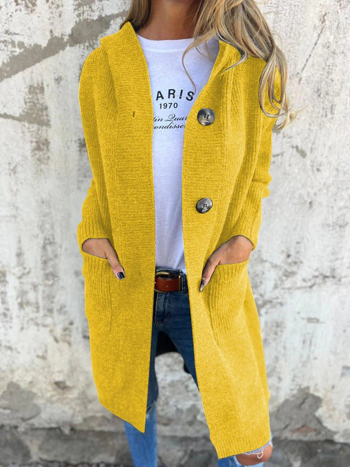 Claudine™ | Hooded Knit Cardigan