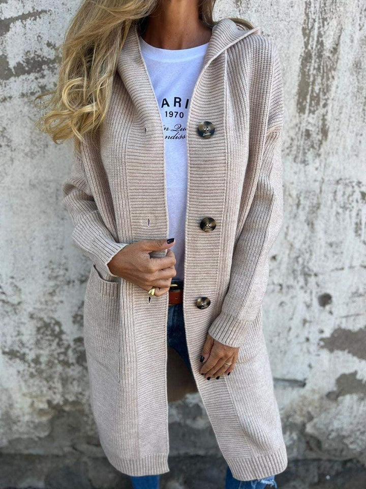 Claudine™ | Hooded Knit Cardigan