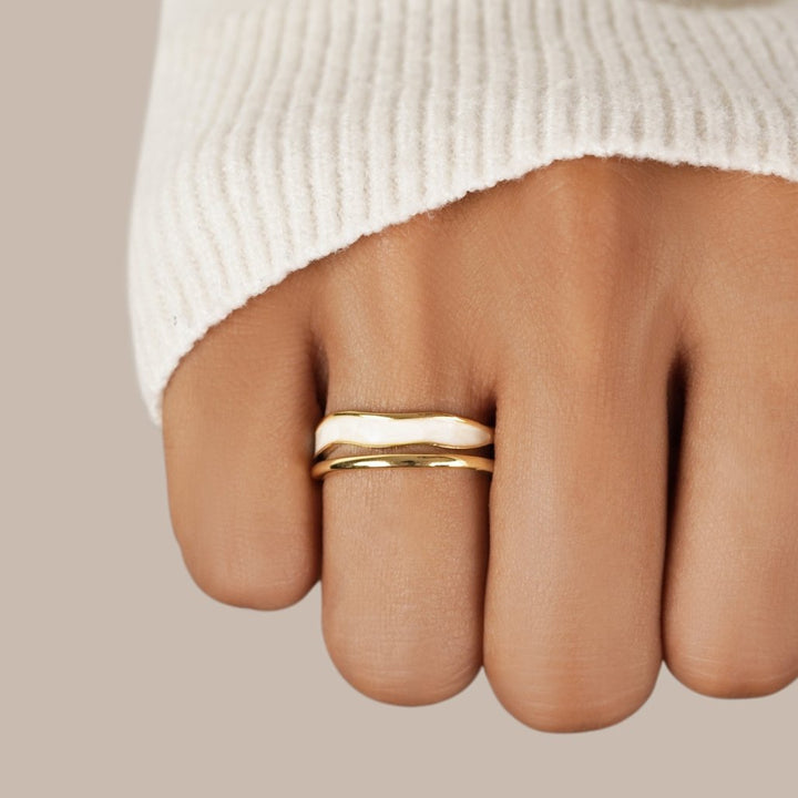Cyranelle™ | Layered Gold Ring