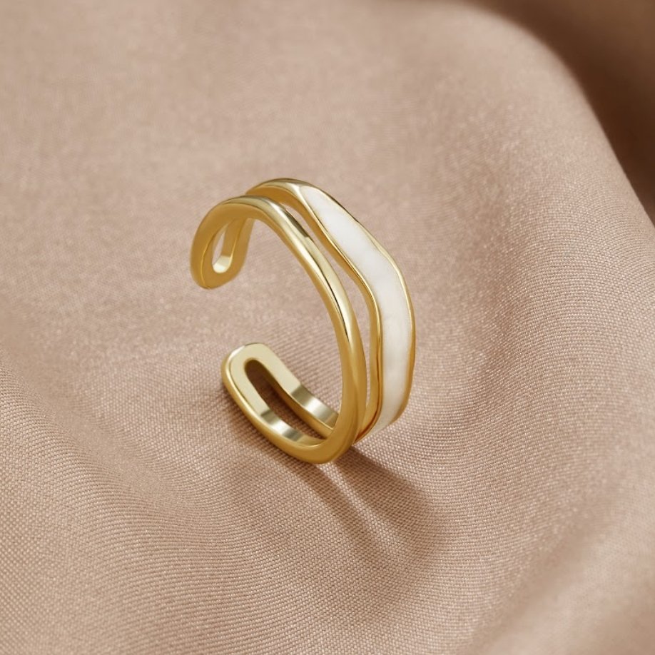 Cyranelle™ | Layered Gold Ring