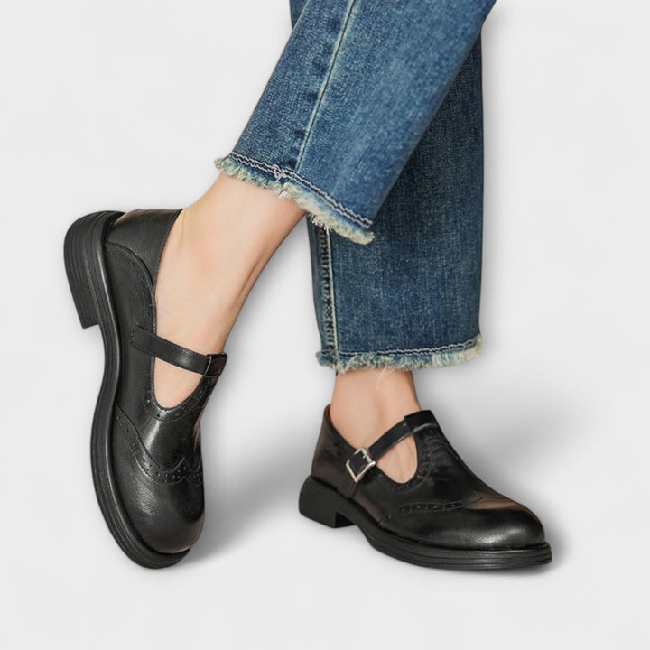 Mina - Elegant Leather Mary Janes