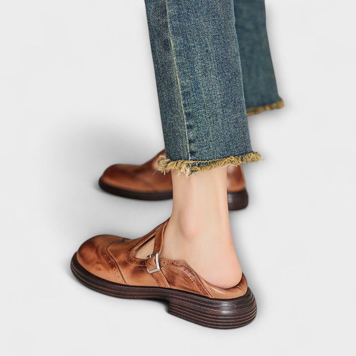 Mina - Elegant Leather Mary Janes