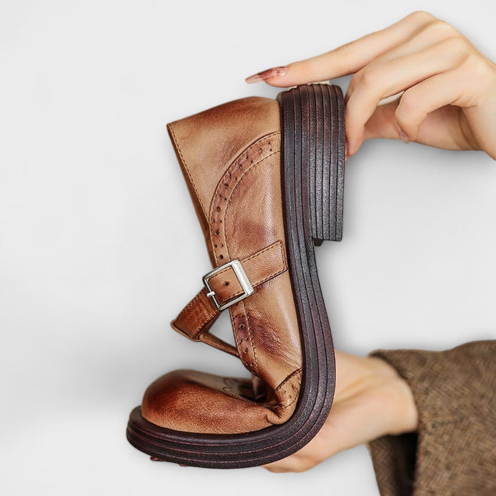 Mina - Elegant Leather Mary Janes