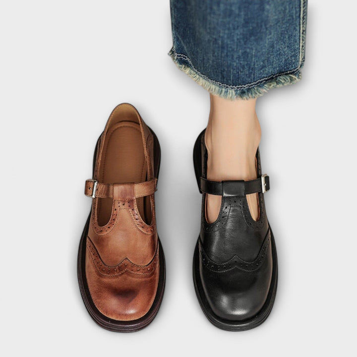 Mina - Elegant Leather Mary Janes