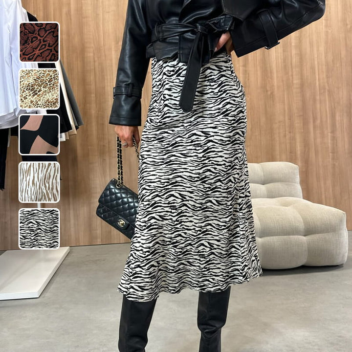 Nina | Trendy Animal Print Skirt